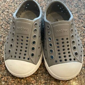 Like New Gray Native Shoes size 5